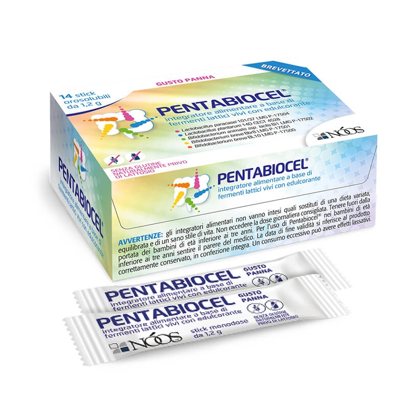 Pentabiocel integratore alimentare di fermenti lattici 14 stick