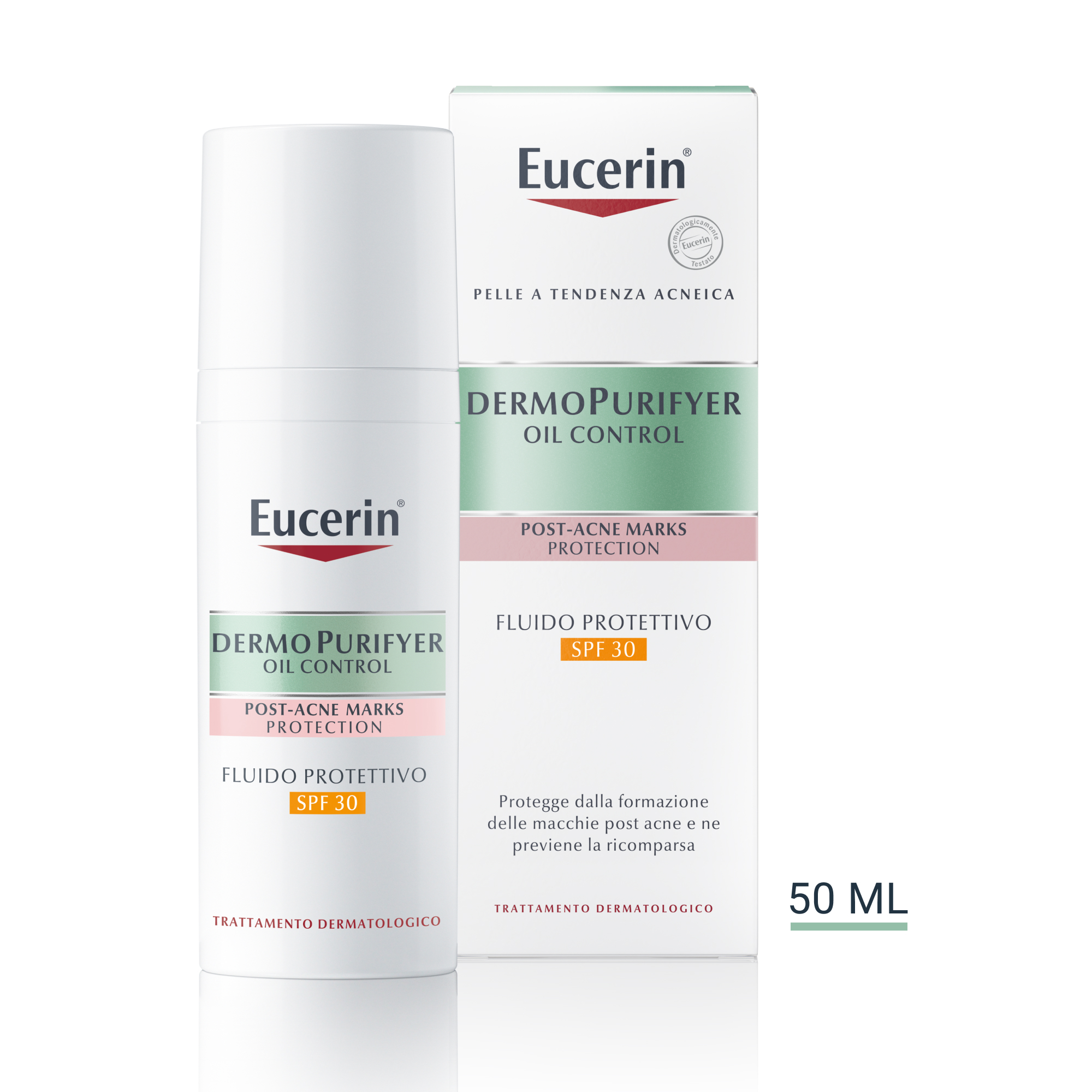 Eucerin Dermopurifyer Fluido Protettivo Viso SPF30 50mL Eucerin Dermopurifyer Fluido Protettivo Viso SPF30 50mL