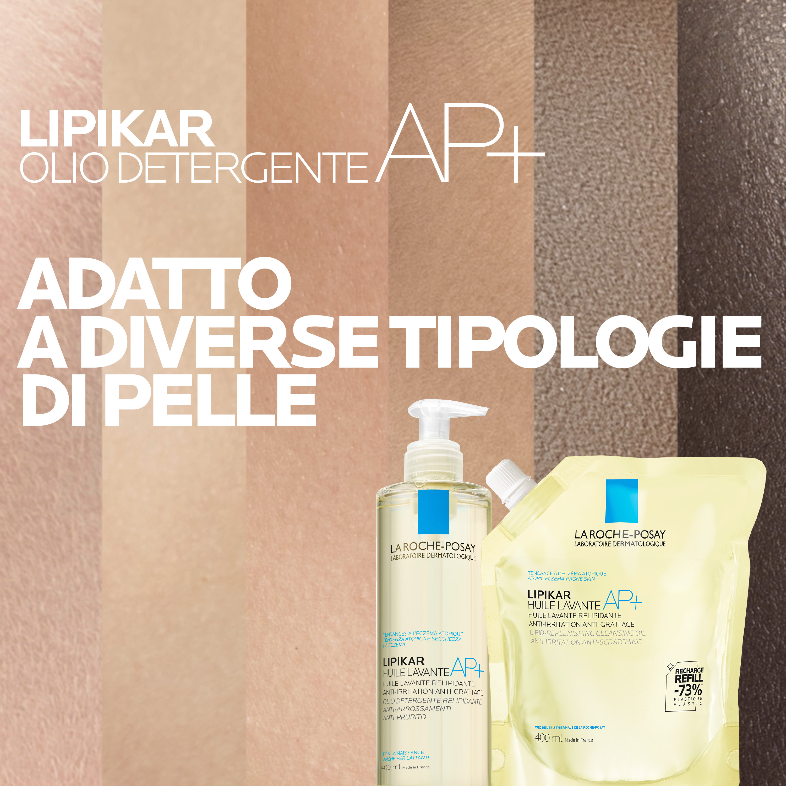 La Roche-Posay Lipikar - Huile Lavante AP+ Olio Lavante Relipidante Anti-Arrossamenti E Anti-Prurito 750 ml