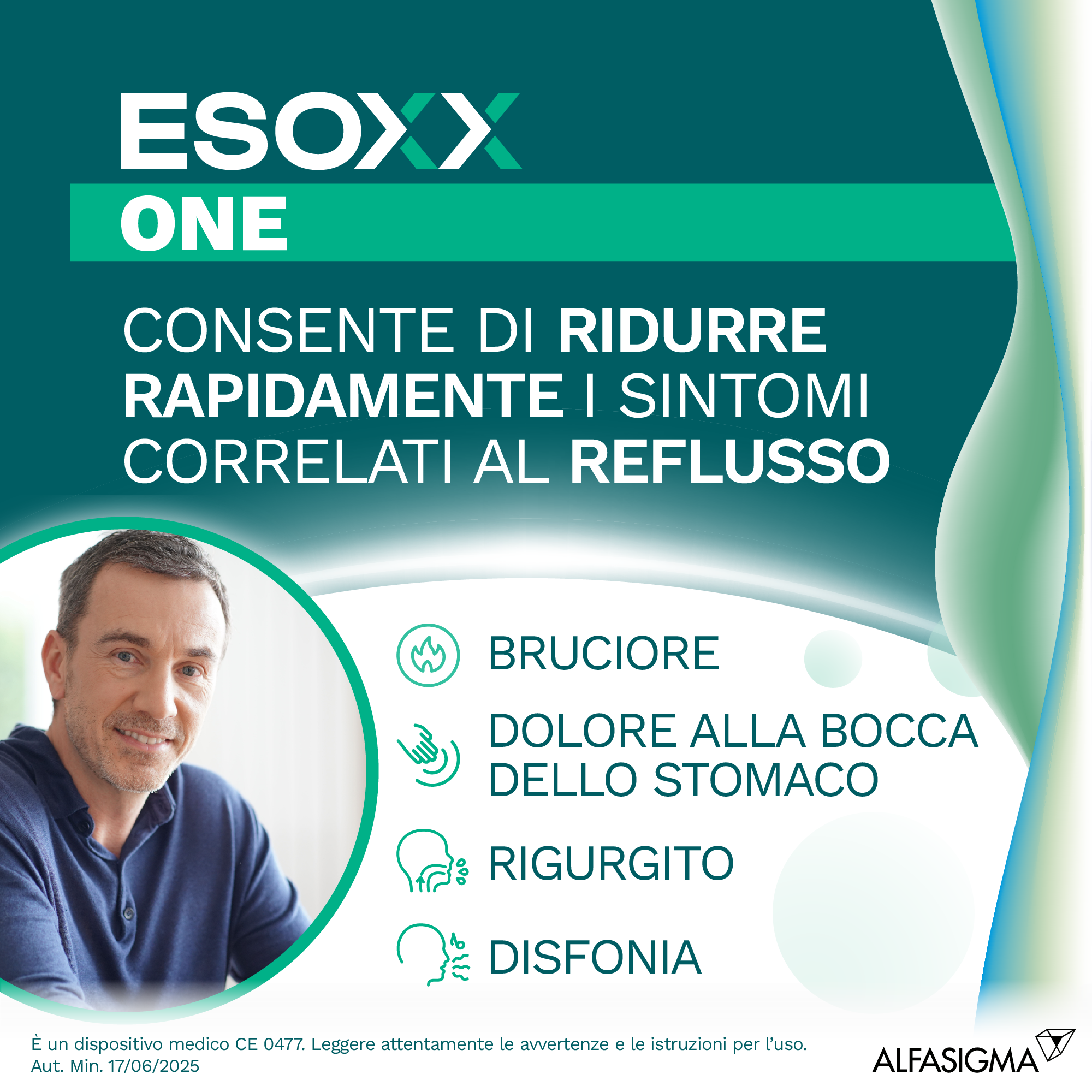 Esoxx One -  Rimedio reflusso gastroesofageo e bruciore di stomaco - 20 Stick