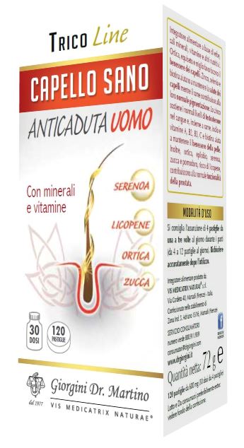 Capello Sano Anticaduta Uomo 120 Pastiglie  Capello Sano Anticaduta Uomo 120 Pastiglie