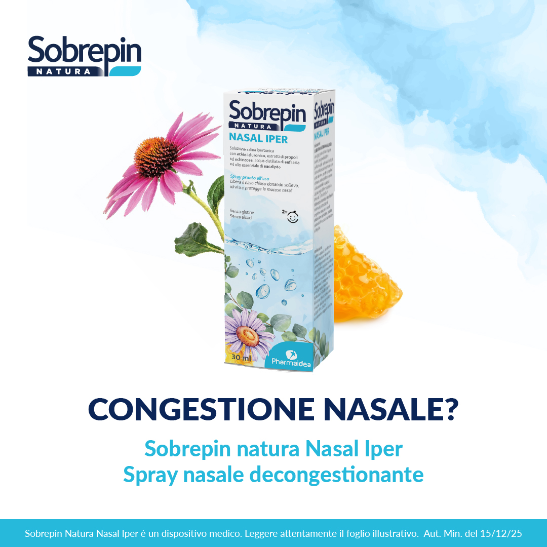 Sobrepin Natura - Nasal Iper Soluzione Salina Ipertonica Nasale 30 ml