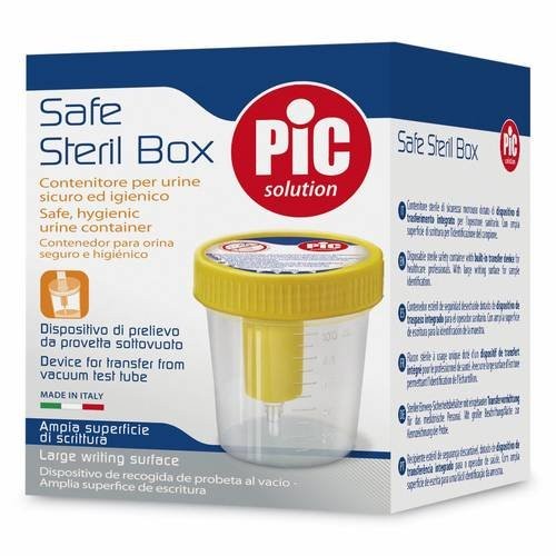 Pic Safe Steril Box Contenitore per Urine 100 ml Pic Safe Steril Box Contenitore per Urine 100 ml