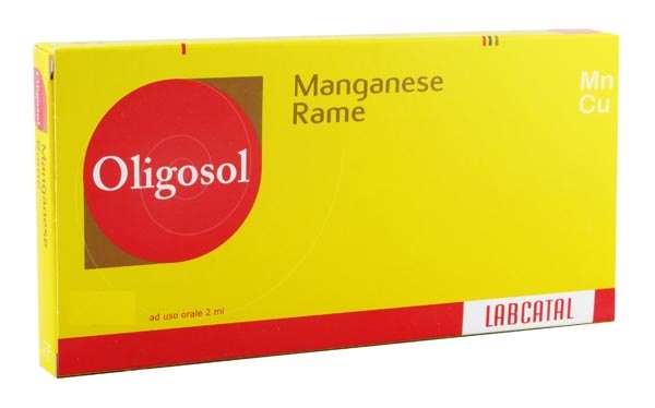 Oligosol Labcatal Manganese Rame Oligoelementi 28 Fiale da 2 ml