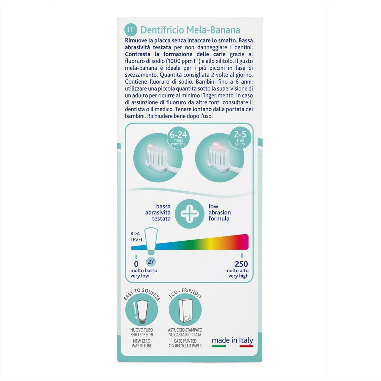 Chicco Dentifricio MelaBanana 50 ml +6m Chicco Dentifricio MelaBanana 50 ml +6m