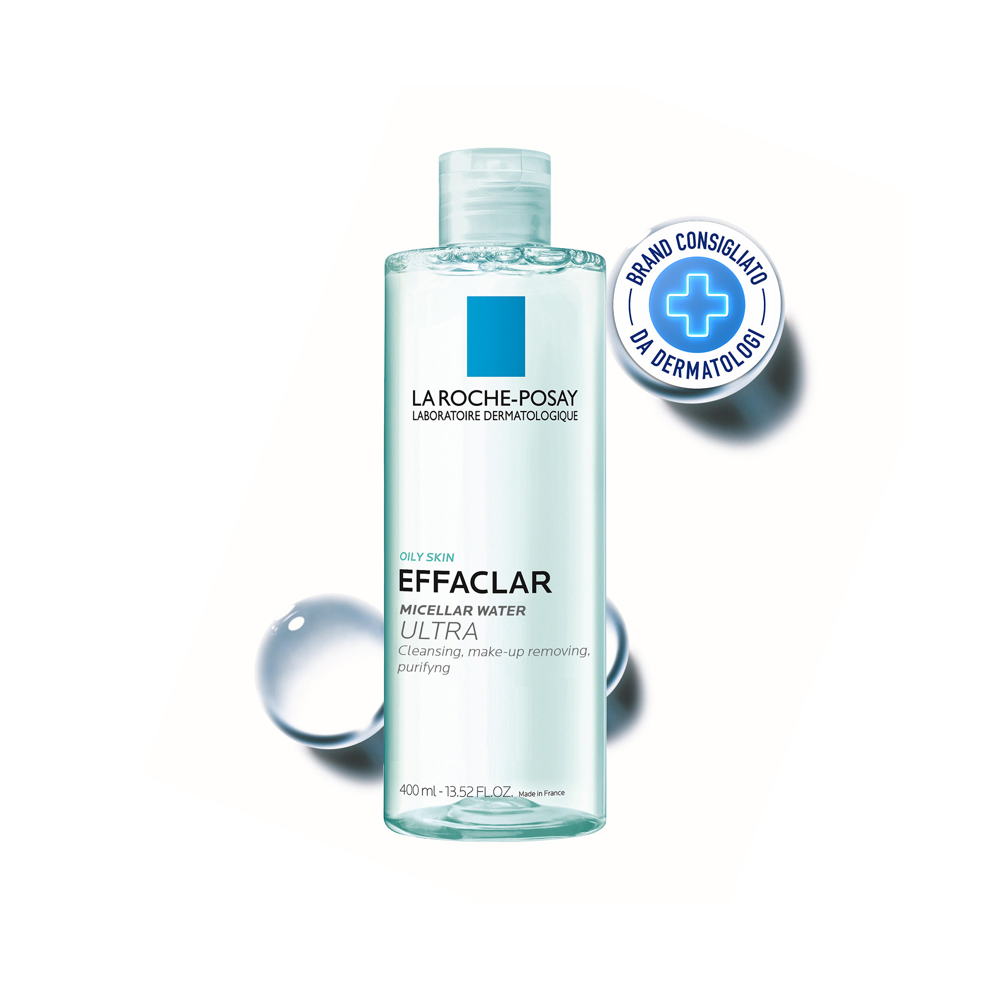 La Roche-Posay Effaclar - Acqua Micellare UItra Per Pelle Mista, Grassa O A Tendenza Acneica 400 ml
