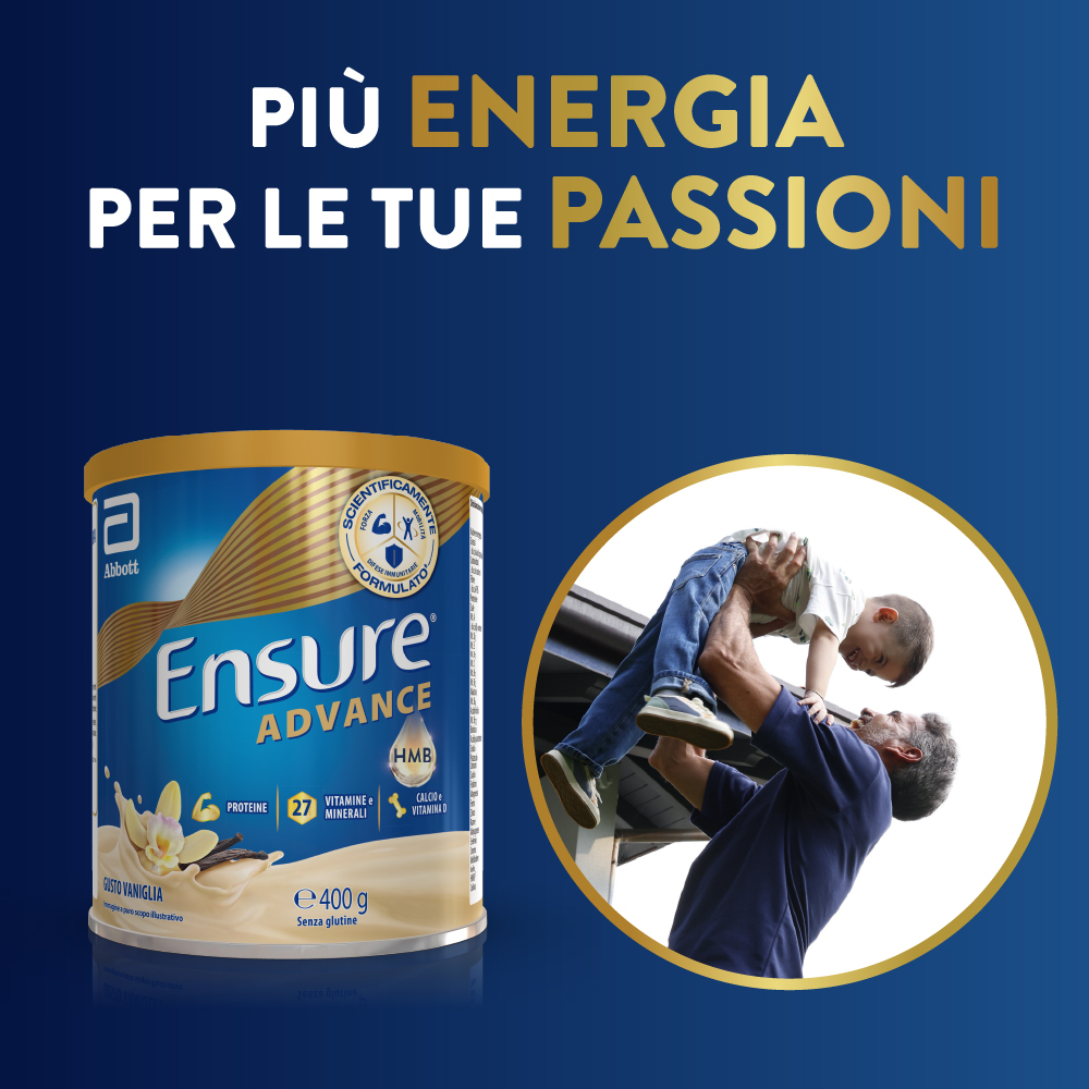 Ensure Advance – Formula Nutrivigor Integratore Alimentare Proteico Vaniglia 400g