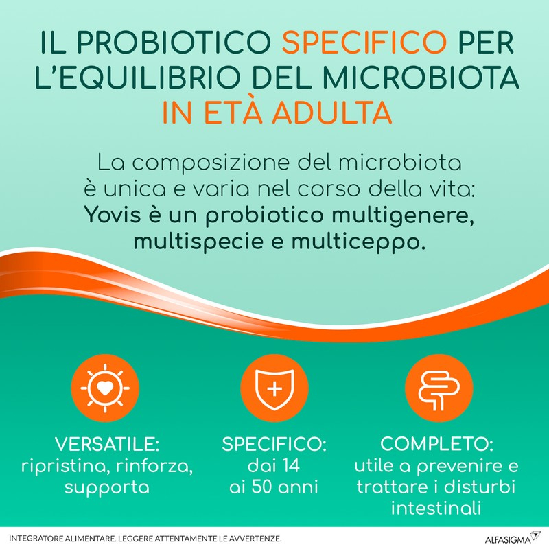 Yovis Caps, Probiotici per il Benessere Intestinale, 50 Miliardi di Fermenti Lattici Vivi, Senza Glutine e Lattosio, 10 Capsule deglutibili Yovis Caps, Probiotici per il Benessere Intestinale, 50 Miliardi di Fermenti Lattici Vivi, Senza Glutine e Lattosio, 10 Capsule deglutibili