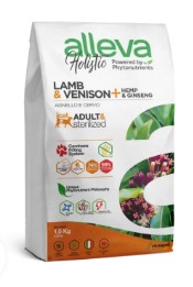 ALLEVA HOLISTIC CAT ADULT & STERILIZED LAMB & VENISON + HEMP & GINSENG KG 1,5