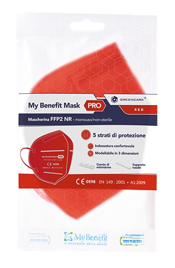 MY BENEFIT Mask FFP2 Rossa 1pz