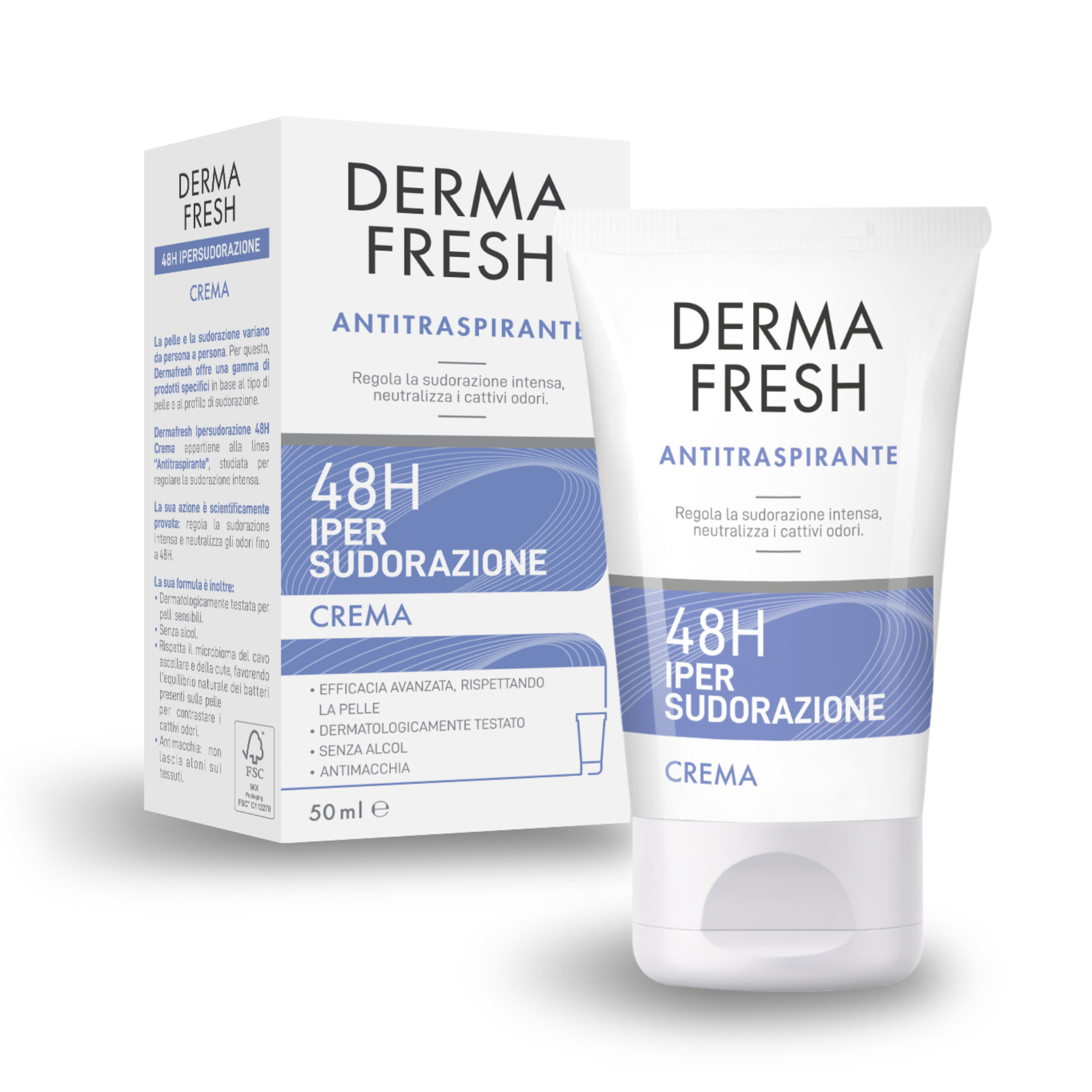 Dermafresh 48H Ipersudorazione - Crema Antitraspirante 50 ml