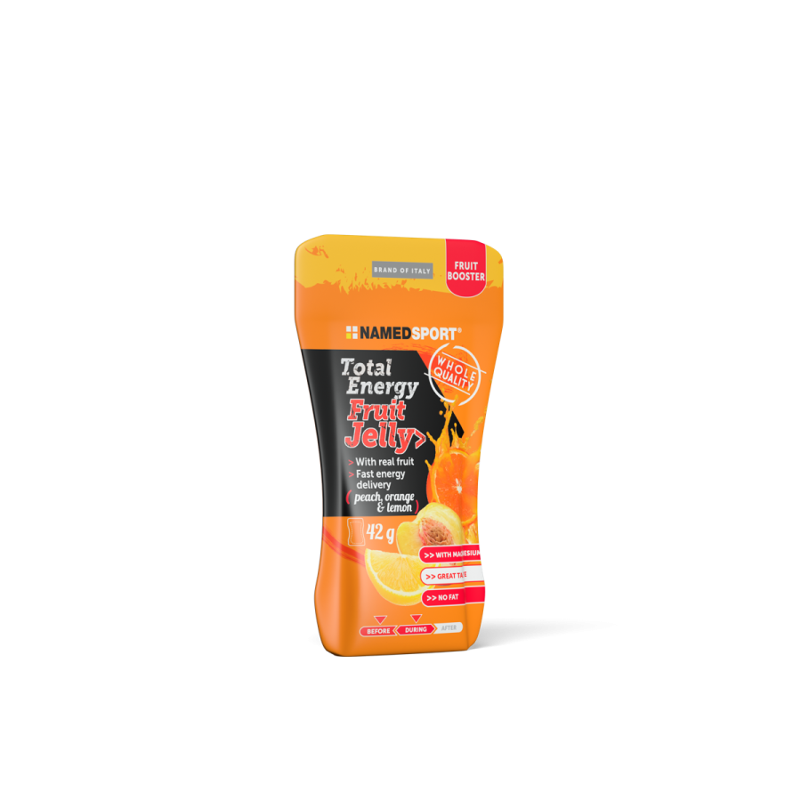 Named Sport Total Energy - Integratore Energizzante Gusto Fruit Jelly Peach Orange & Lemon 42 g