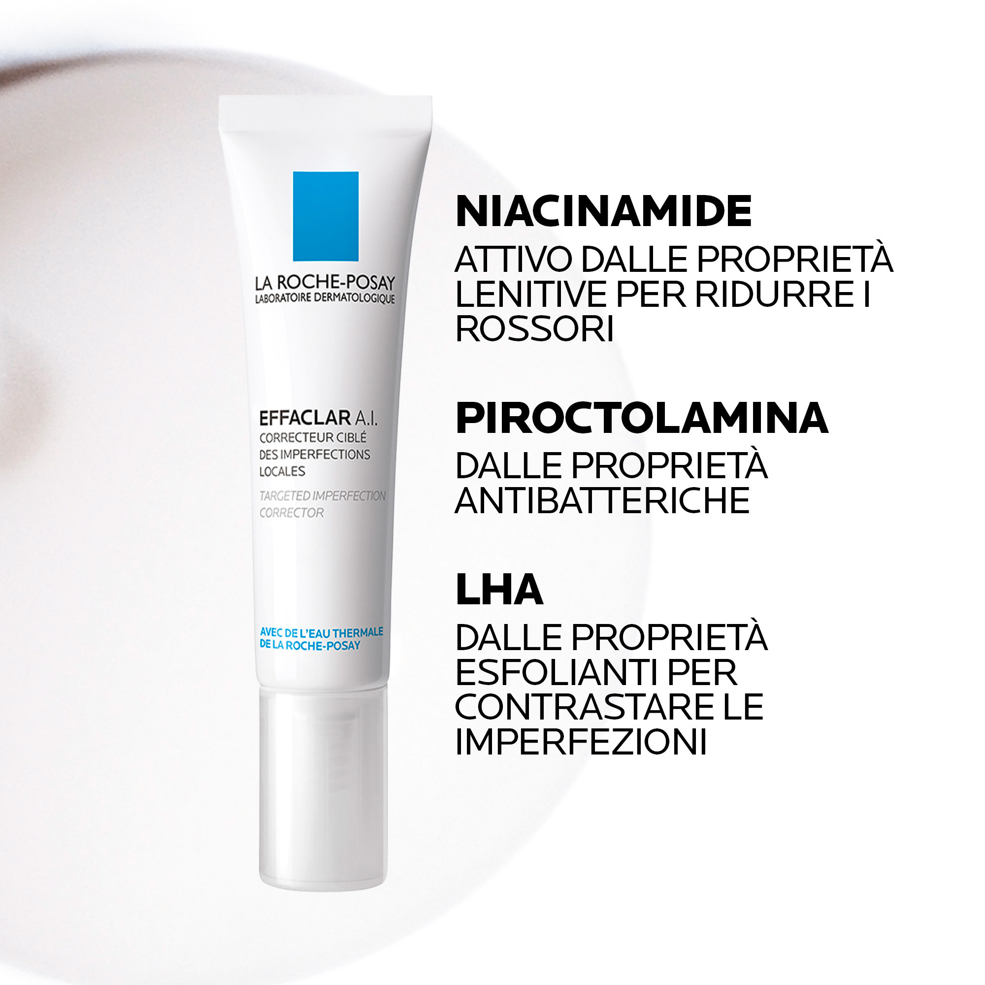 La Roche-Posay Effaclar A.I. - Crema Per Pelle Mista, Grassa O A Tendenza Acneica 15 ml