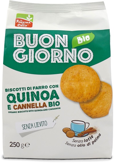 La Finestra Sul Cielo Buongiornobio Biscotti Alla Quinoa Con Cacao Biologico 250g