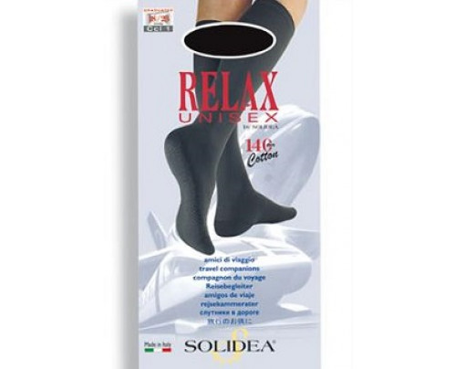 Solidea Relax Unisex 140 DEN Gambaletto Compressivo Colore Blu Scuro Taglia 4 Solidea Relax Unisex 140 DEN Gambaletto Compressivo Colore Blu Scuro Taglia 4