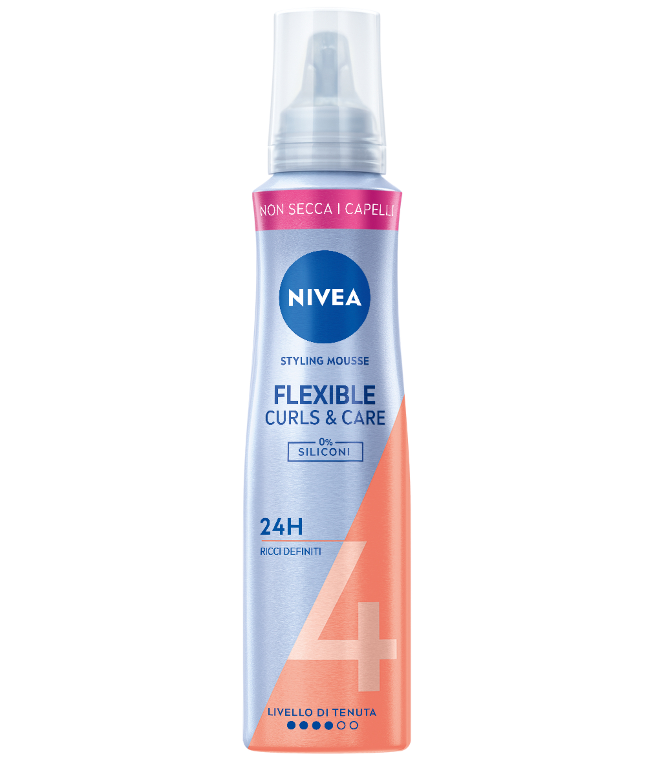Nivea Styling Mousse Flexible Curls&Care 150 ml, Schiuma per la cura capelli ricci extra forte Nivea Styling Mousse Flexible Curls&Care 150 ml, Schiuma per la cura capelli ricci extra forte