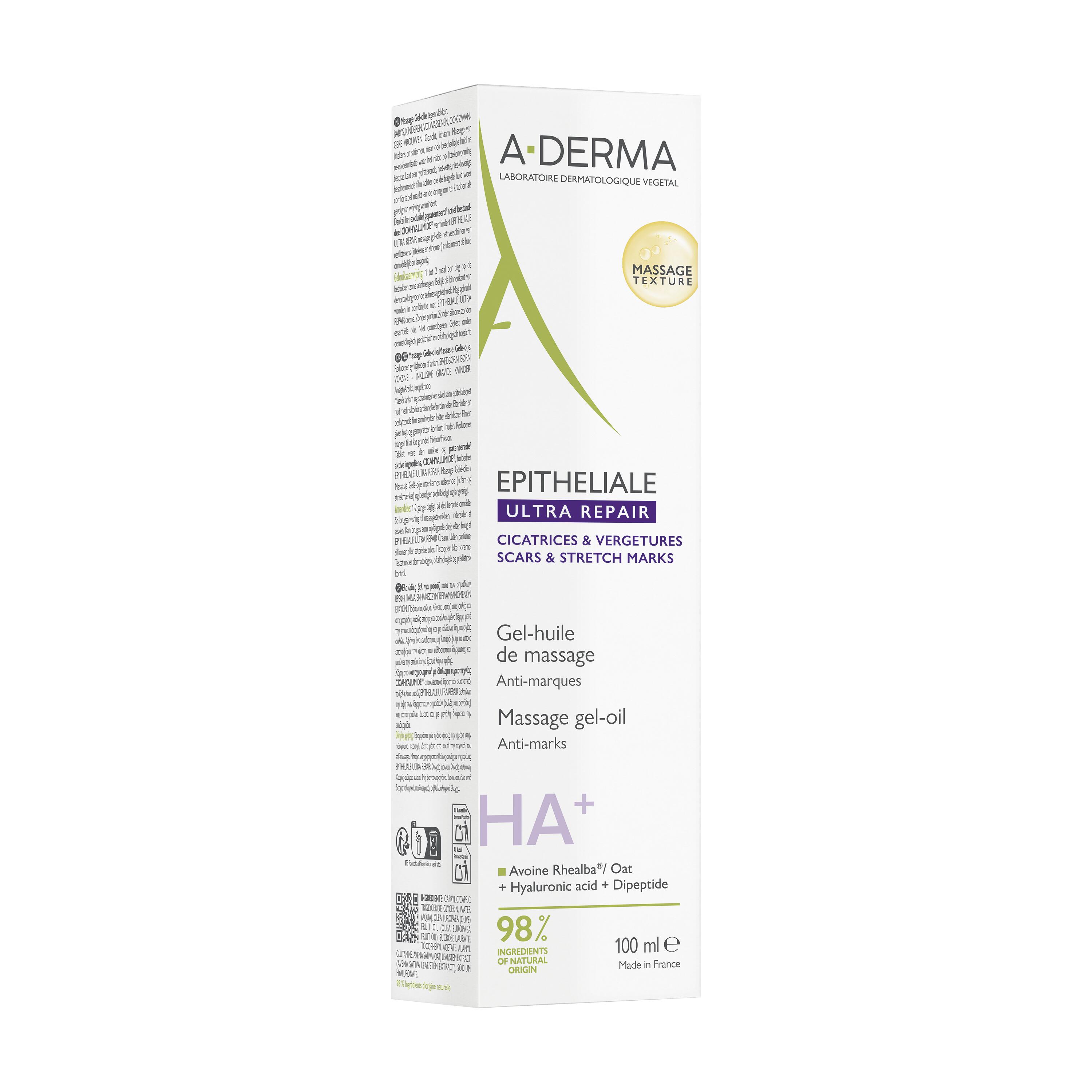 A-Derma Epitheliale A.H. Ultra Repair - Gel-Olio Massaggio Per Cicatrici E Smagliature 100 ml