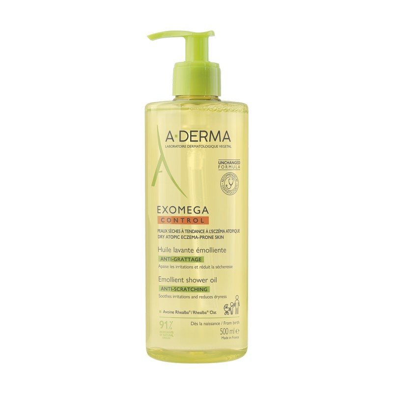 A-DERMA EXOMEGA CONTROL OLIO LAVANTE EMOLLIENTE ANTI-GRATTAGE 500 ml A-DERMA EXOMEGA CONTROL OLIO LAVANTE EMOLLIENTE ANTI-GRATTAGE 500 ml