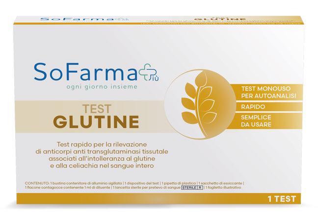SF+ TEST GLUTINE AUTODIAGNOSI CELIACHIA