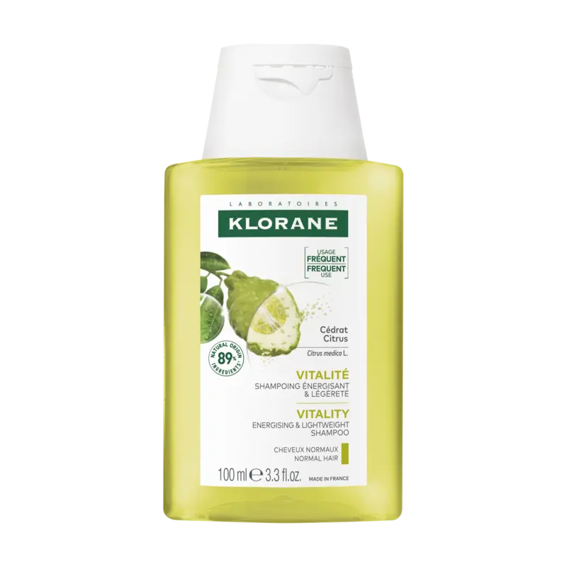Klorane - Shampoo Energizzante Al Cedro Per Capelli Da Normali A Grassi 100 ml