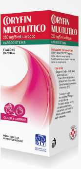Coryfin Mucolitico Sciroppo 250 mg/5 ml Carbocisteina 200 ml