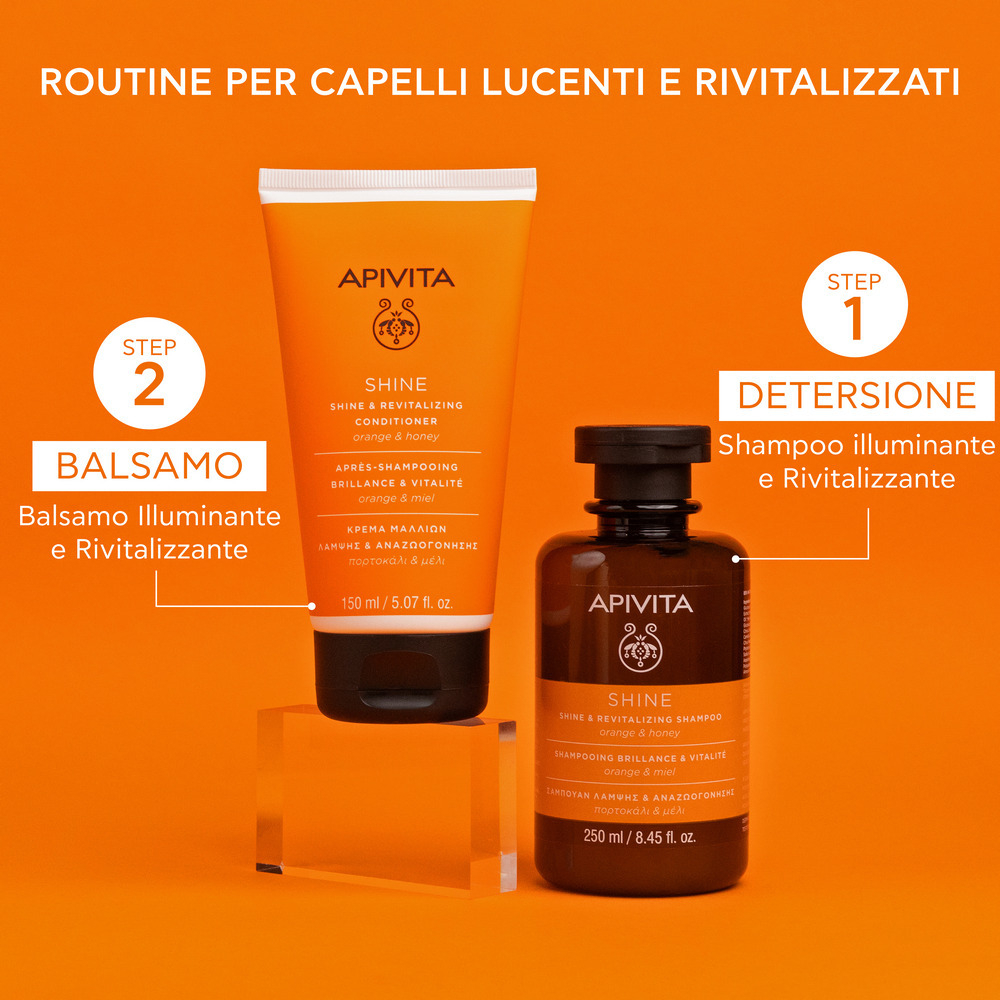 APIVITA Balsamo Illuminante Rivitalizzante per Tutti i Tipi di Capello 150ML