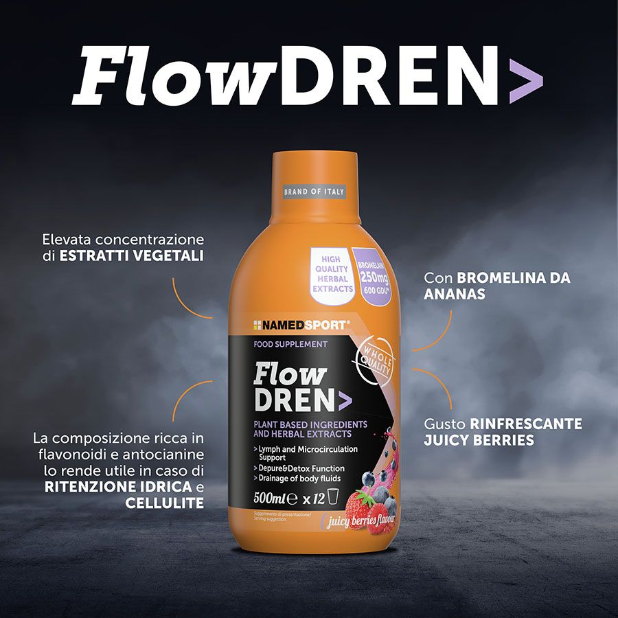 Named Sport - FlowDREN 500 ml - Integratore Drenante