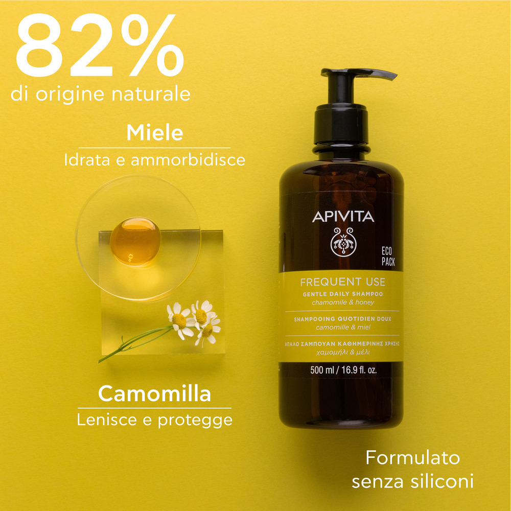 APIVITA Shampoo Delicato Uso Frequente Ecopack 500ml