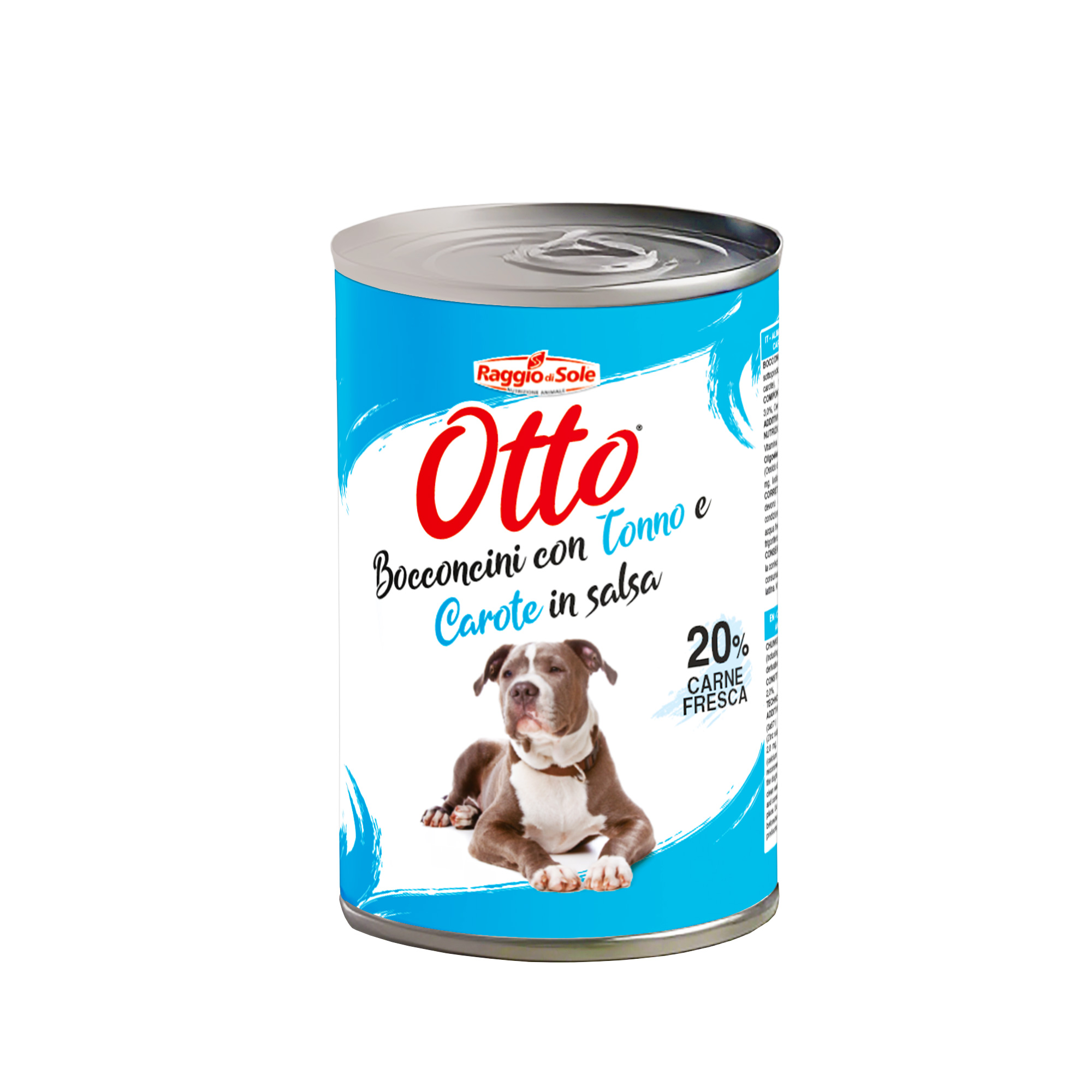 RAGGIO DI SOLE OTTO CANE BOCCONI SALSA TONNO CAROTE 415GR (lattina)
