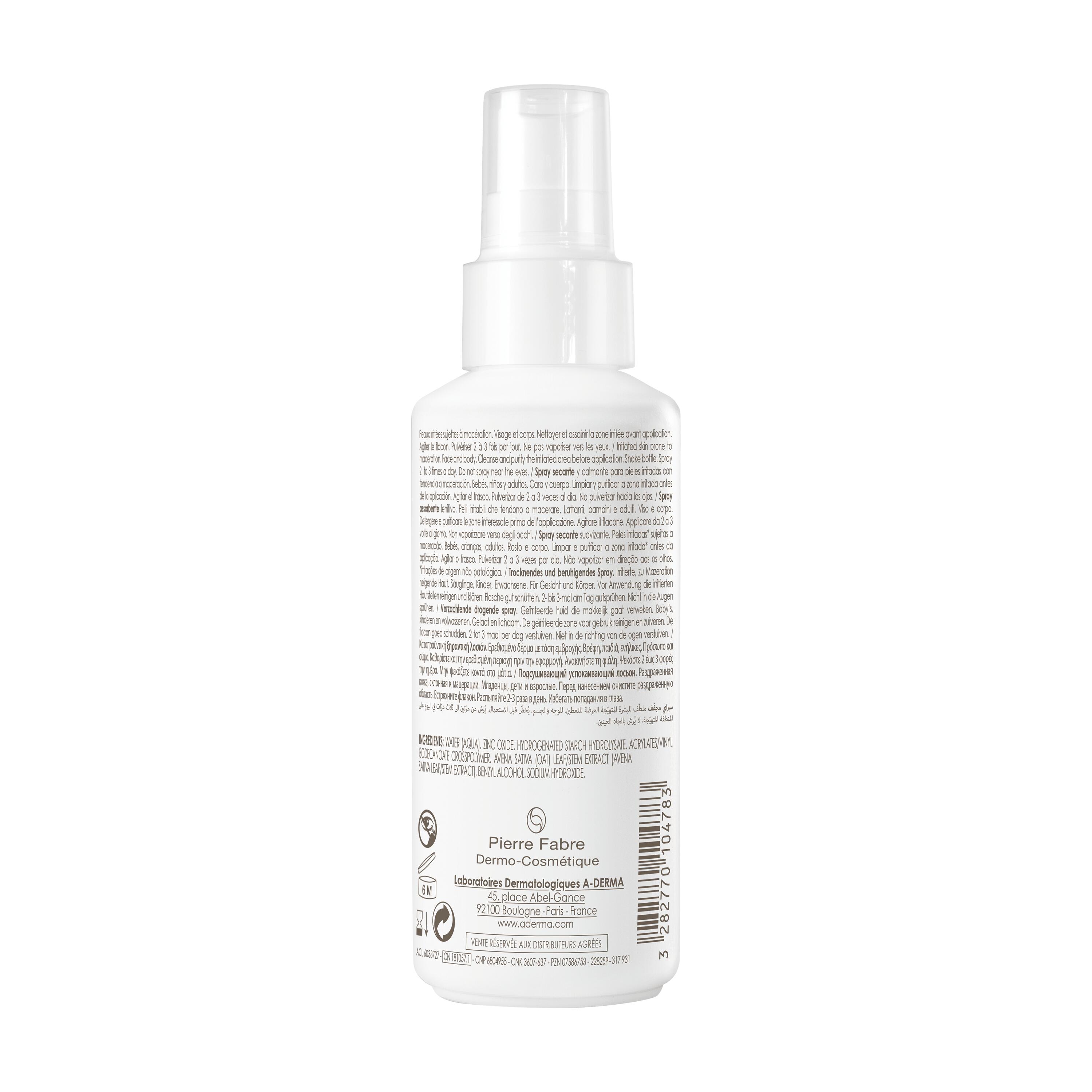 A-Derma Cytelium - Spray Assorbente Lenitivo Viso E Corpo Per Pelle Irritata 100 ml