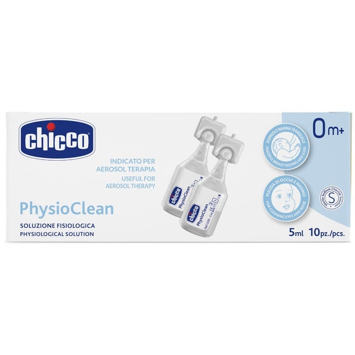 Chicco Physioclean Soluzione Fisiologica 5ml 10 Pezzi 0Mesi+ Chicco Physioclean Soluzione Fisiologica 5ml 10 Pezzi 0Mesi+