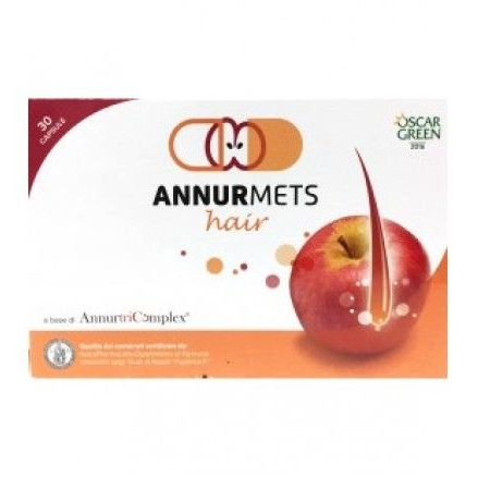 AnnurMets Hair Integratore Per Capelli con Melannurca 30 Capsule AnnurMets Hair Integratore Per Capelli con Melannurca 30 Capsule