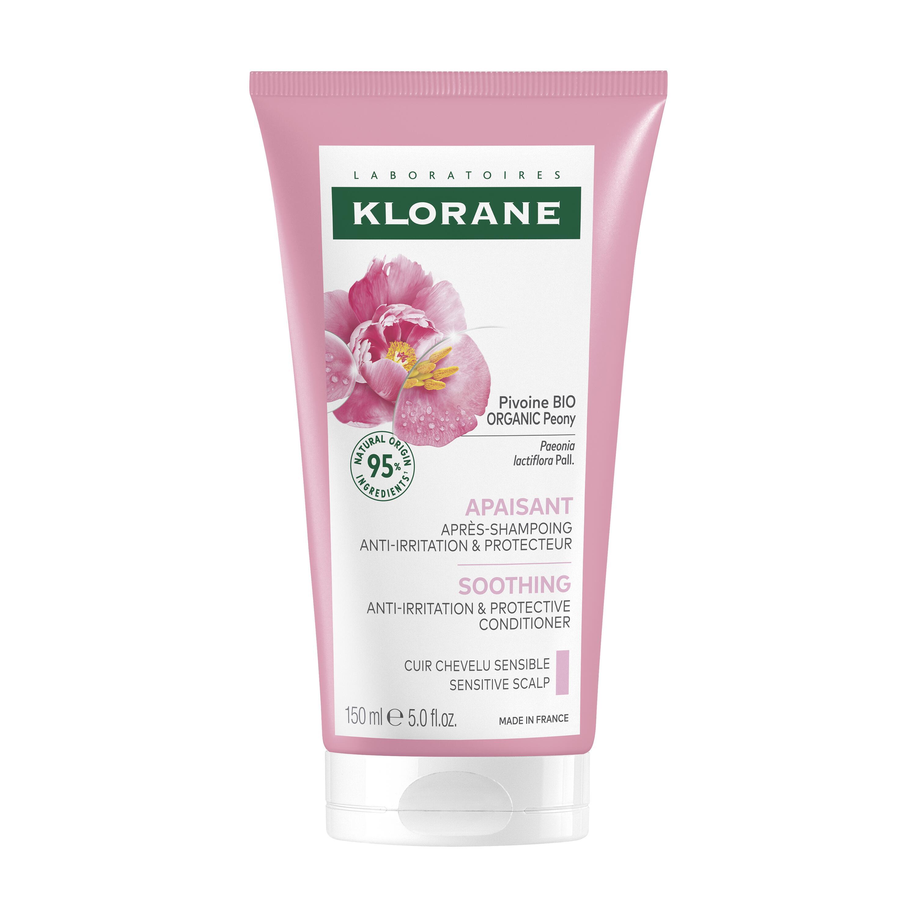 Klorane - Balsamo Dopo-Shampoo Lenitivo, Protettivo Alla Peonia Bio 150 ml