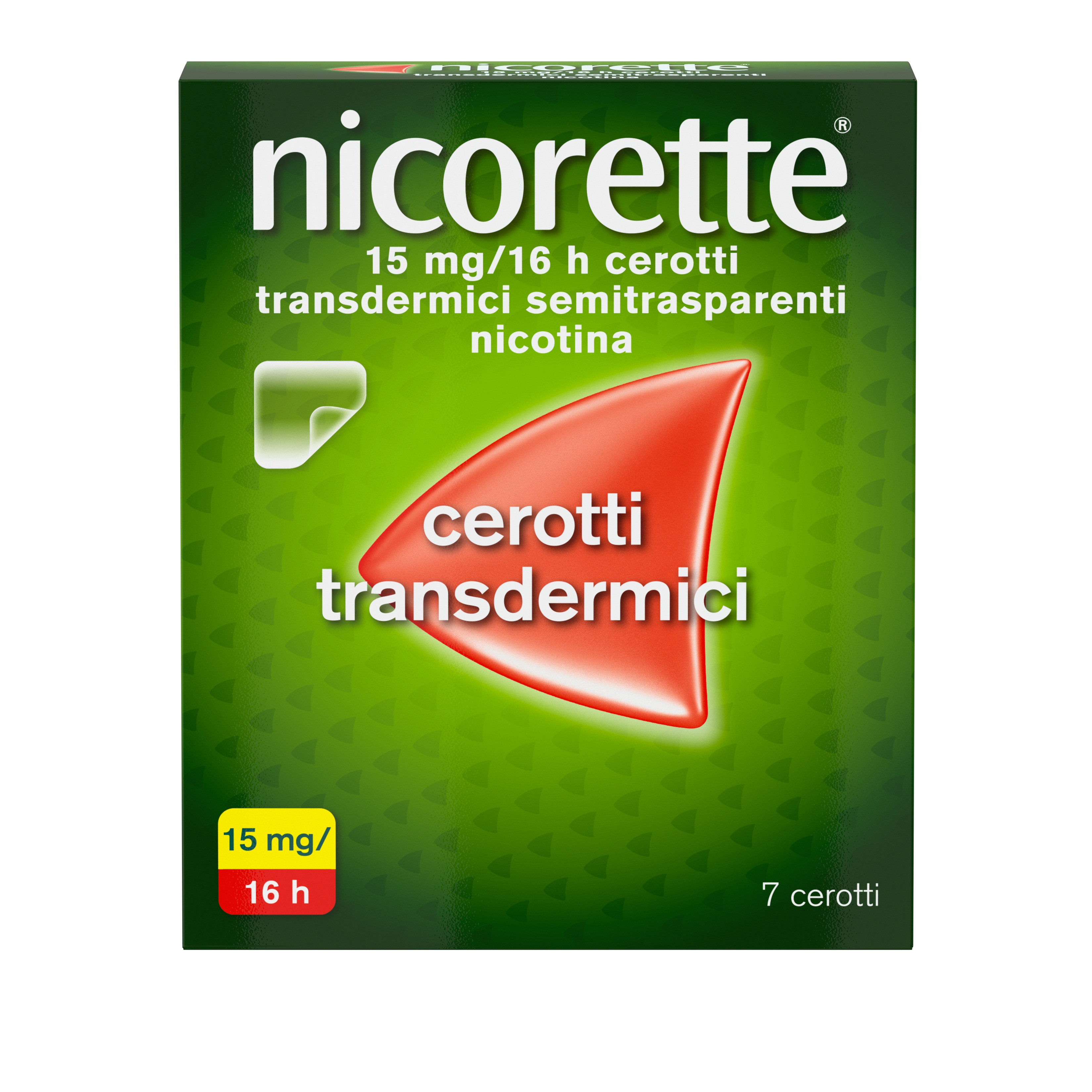 Nicorette 7 Cerotti Transdermici 15 mg Smettere di Fumare