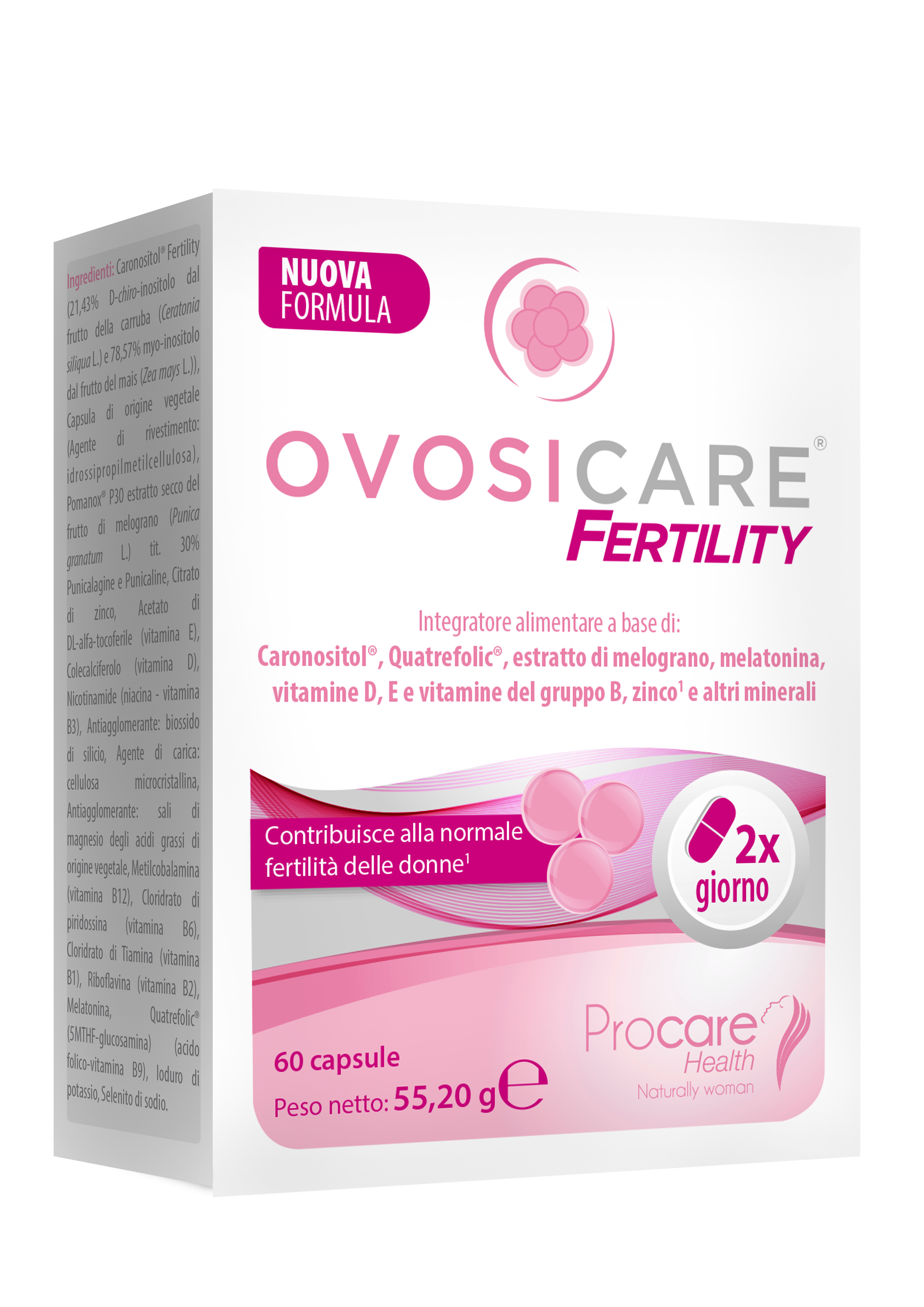 Ovosicare Fertility Integratore alimentare per la fertilità 60 Capsule