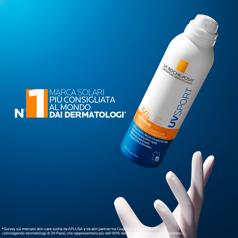 La Roche Posay - Anthelios Uvsport Spray Invisibile Rinfrescante SPF50+ Viso E Corpo 200 ml