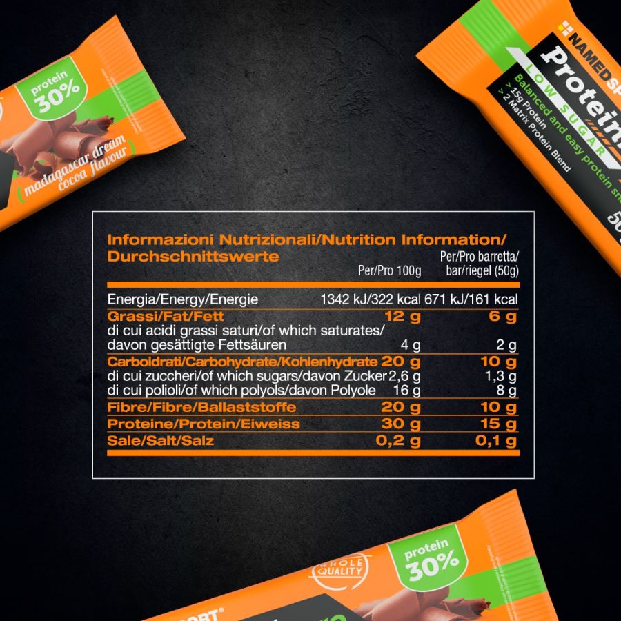 Named Sport Proteinbar Zero - Barretta Proteica Gusto Madagascar Dream Cocoa 50 g