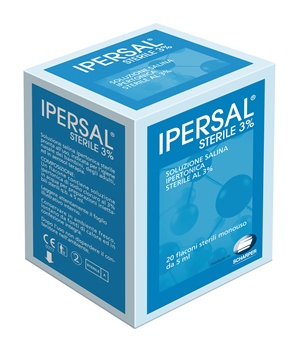 Ipersal Sterile 3% Soluzione Salina Ipertonica da Nebulizzare 20 Flaconcini da 5 ml Ipersal Sterile 3% Soluzione Salina Ipertonica da Nebulizzare 20 Flaconcini da 5 ml