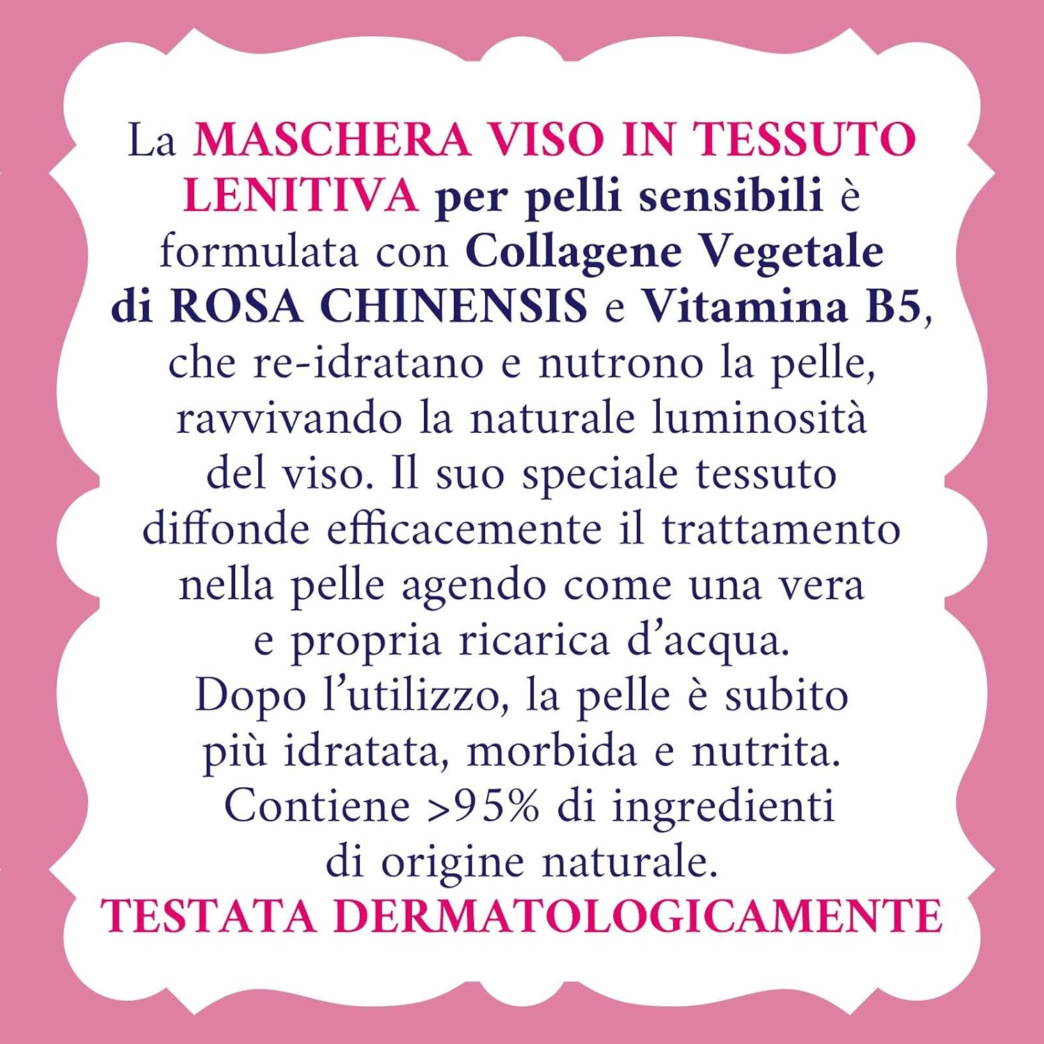 Acqua Alle Rose - 1 Maschera In Tessuto Lenitiva Viso