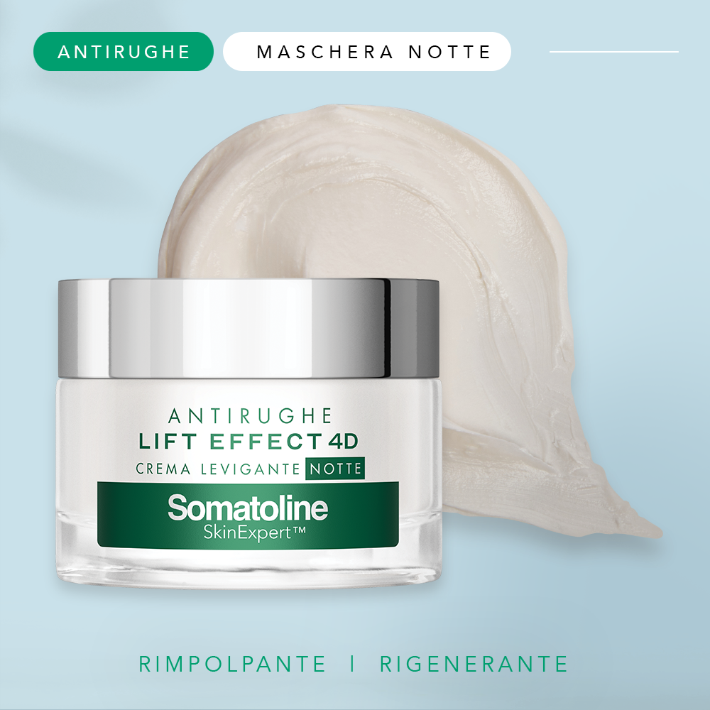 Somatoline SkinExpert, Lift Effect 4D Crema Levigante Notte, Trattamento Viso Anti-età, Acido Ialuronico 50ml Somatoline SkinExpert, Lift Effect 4D Crema Levigante Notte, Trattamento Viso Anti-età, Acido Ialuronico 50ml