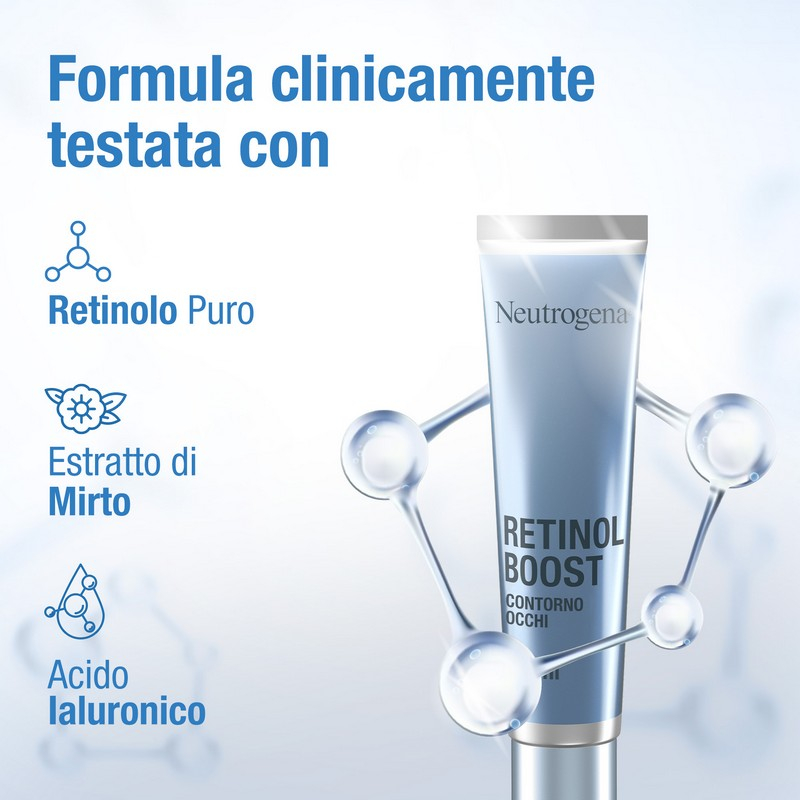 Neutrogena Retinol Boost Crema Contorno Occhi con Retinolo Puro e Acido Ialuronico - 15ml Neutrogena Retinol Boost Crema Contorno Occhi con Retinolo Puro e Acido Ialuronico - 15ml