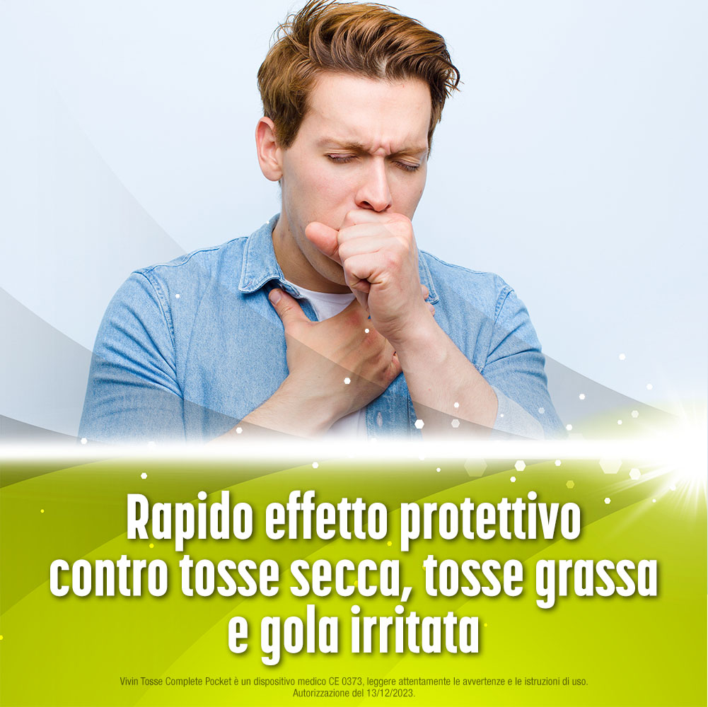Vivin Tosse Complete 3in1 Pocket Tosse Secca, Grassa, Mal Di Gola 14 stickpack Vivin Tosse Complete 3in1 Pocket Tosse Secca, Grassa, Mal Di Gola 14 stickpack