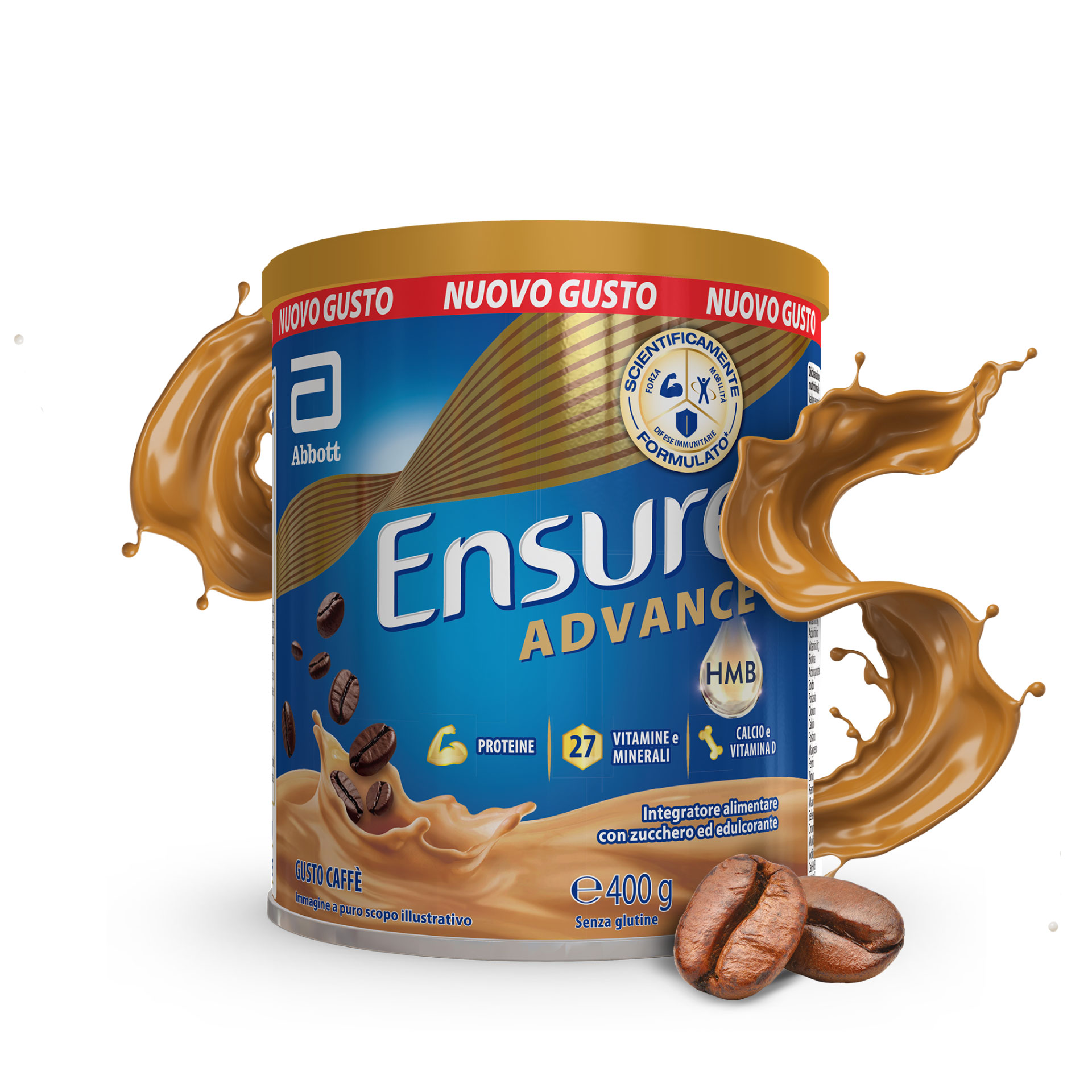Ensure Advance Gusto Caffè 400 g - Integratore Di Vitamine E Minerali