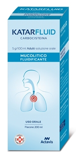 Katarfluid Soluzione Orale Carbocisteina Tosse 200 ml Katarfluid Soluzione Orale Carbocisteina Tosse 200 ml