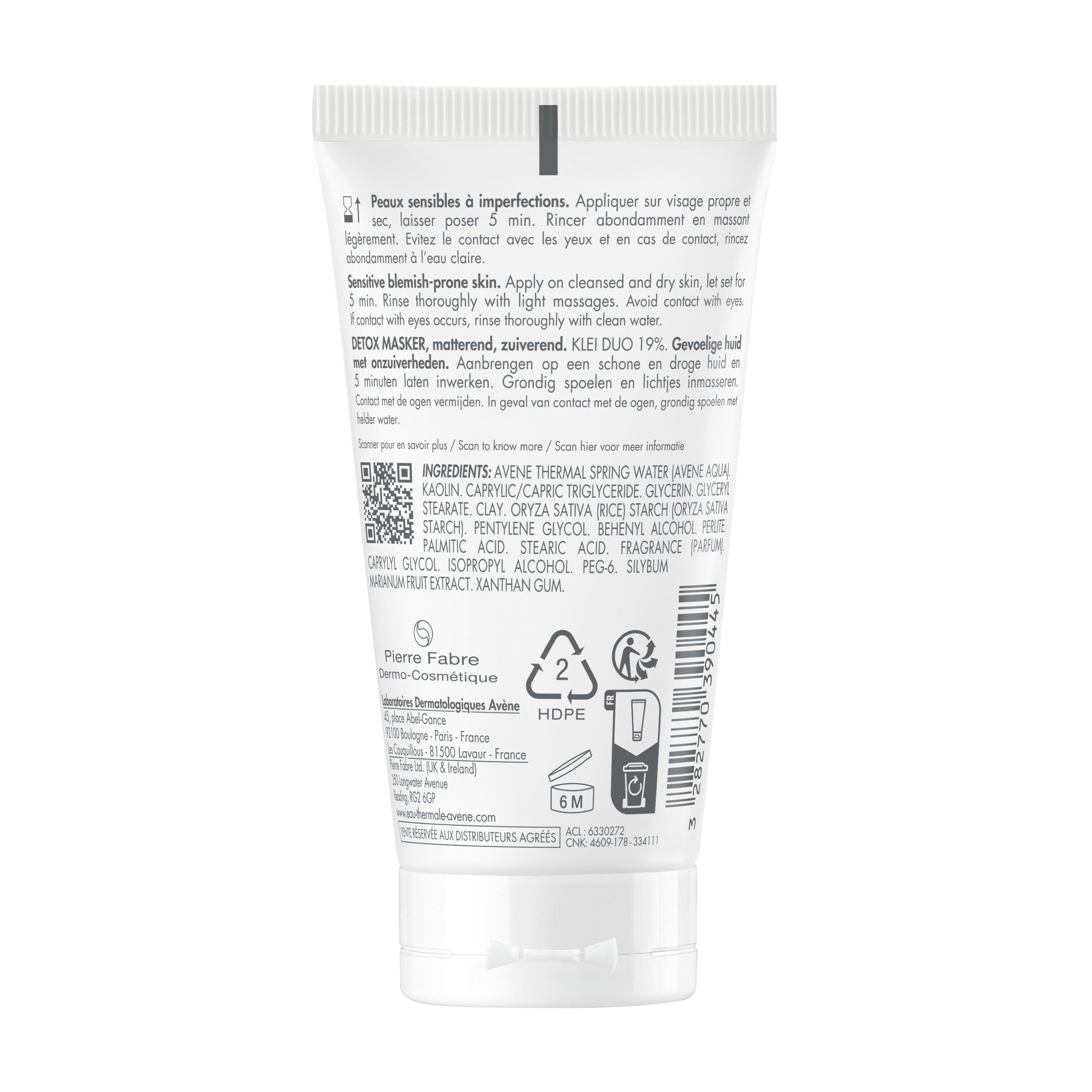Avène Cleanance - Maschera Detox Per Pelle Grassa A Tendenza Acneica 50 ml