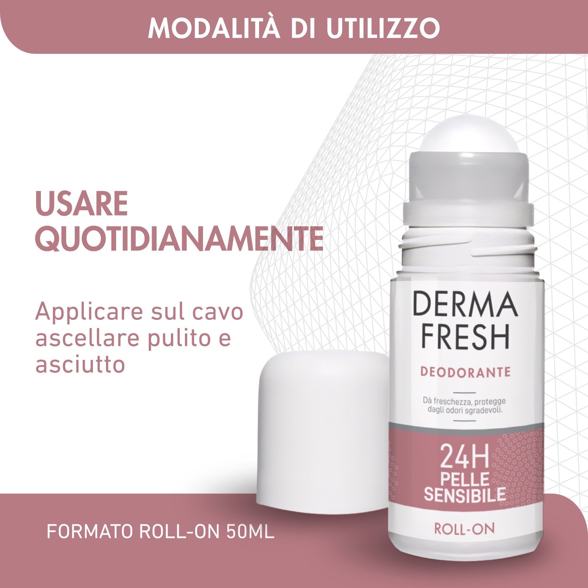Dermafresh 24H Pelle Sensibile - Deodorante Roll-On 50 ml
