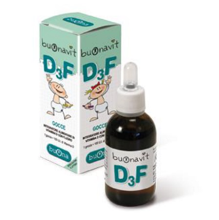 Buonavit D3F Integratore Ossa e Denti Gocce 12 ml