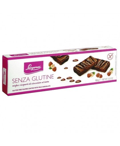 Lazzaroni Wafers Ricoperti Di Cioccolato Senza Glutine 100 g