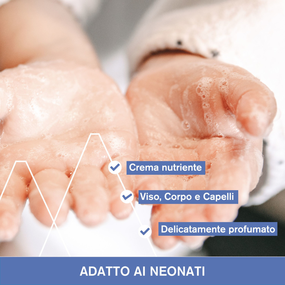 URIAGE Detergente e shampoo bebè per detergere delicatamente e preservare il film idrolipidico 500ml
