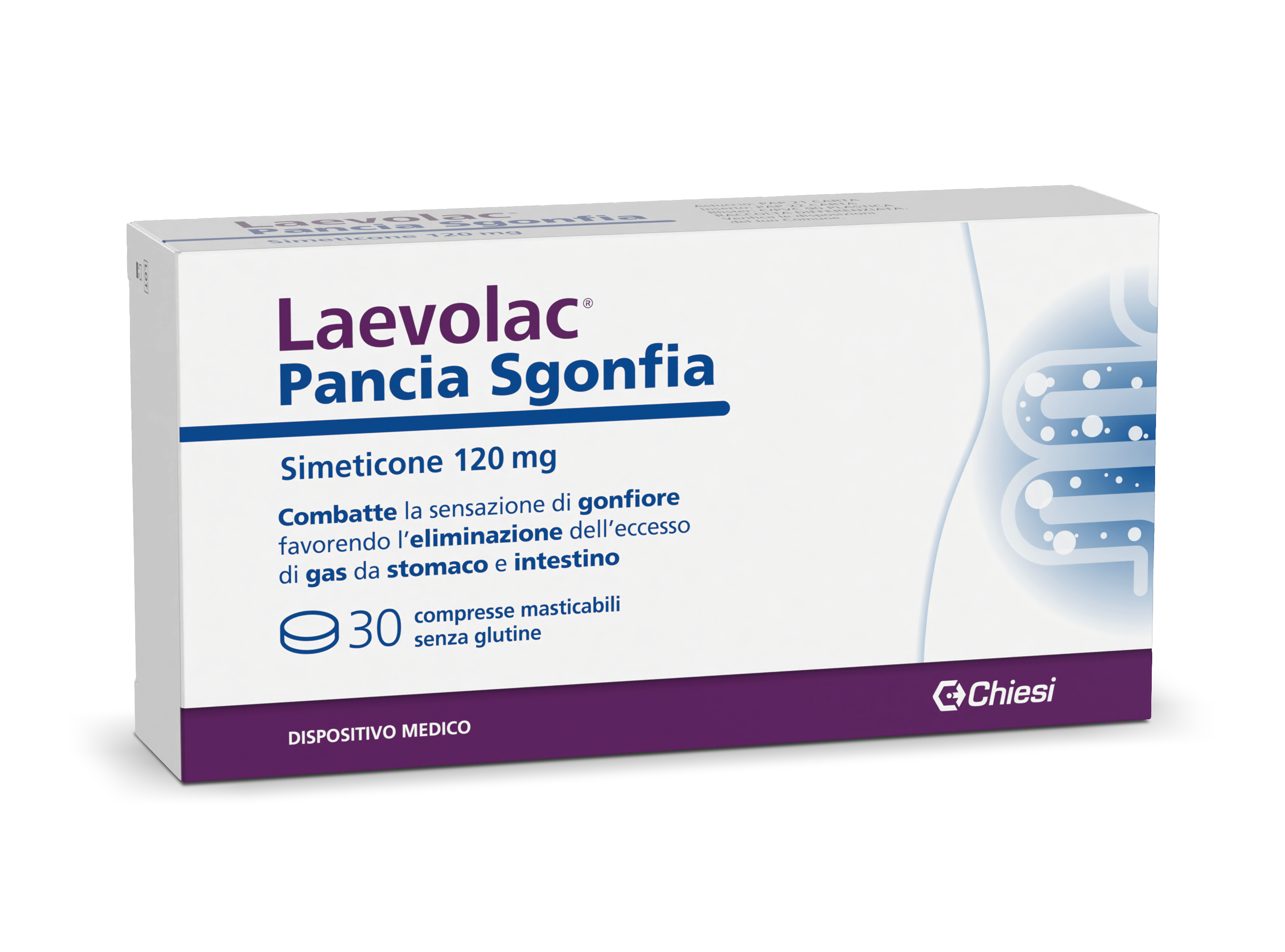 Laevolac Pancia Sgonfia 30 Compresse - Trattamento Sintomatico Del Gonfiore